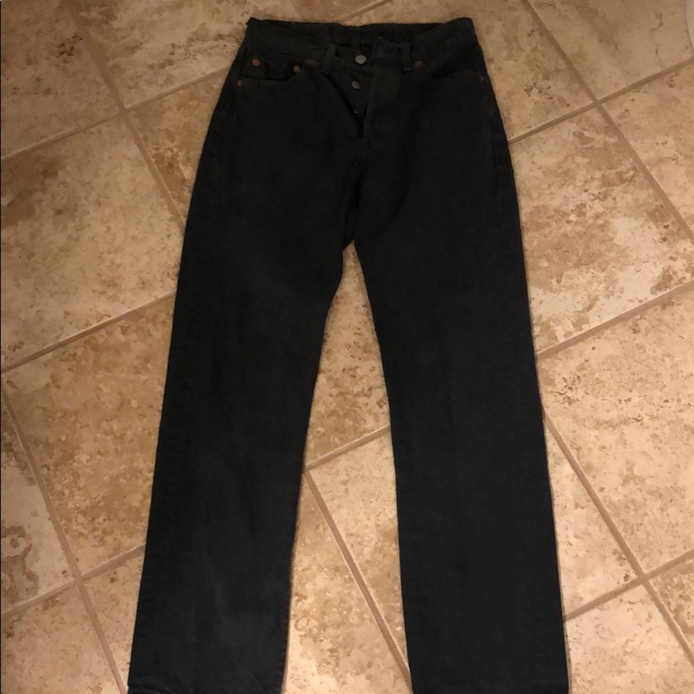 Levi High Waisted Black Jeans